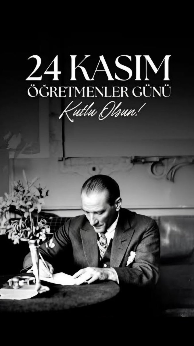 Başöğretmen Mustafa Kemal Atatürk’ün açtığı yolda gelecek nesillere ışık olan tüm öğretmenlerimizin #24KasımÖğretmenlerGünü’nü kutluyoruz
