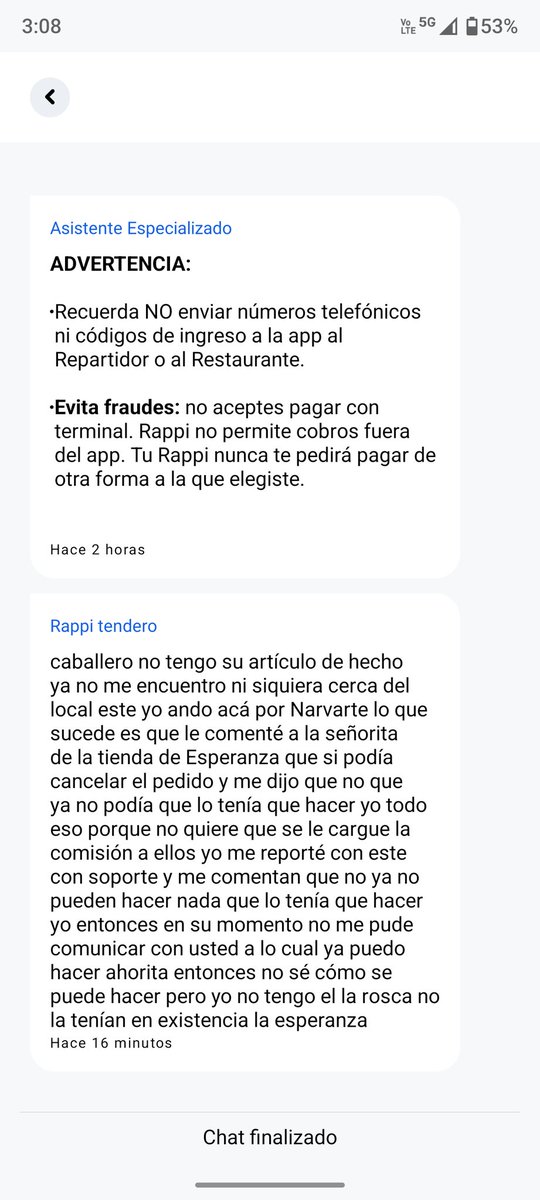 albertovoodoo's tweet photo. Dos horas esperando mi pedido y yo lo tuve que cancelar gracias al aviso del repartidor
Qué pasó ahí??? @RappiMexico @laesperanzamx https://t.co/HHbb517fvm