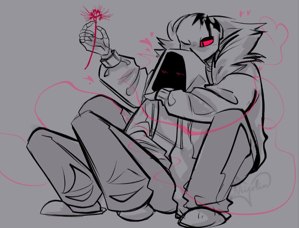 Art exchange with <a href="/Painted_Eycel/">°•.+Eycel .•❗️ COMMS OPEN (4/5)❗️</a> 

They are both so cute!

#dustsans #horrorsans #undertaleau #sansau #horrordust #horrortale #dusttale #sansship #utmv #undertale