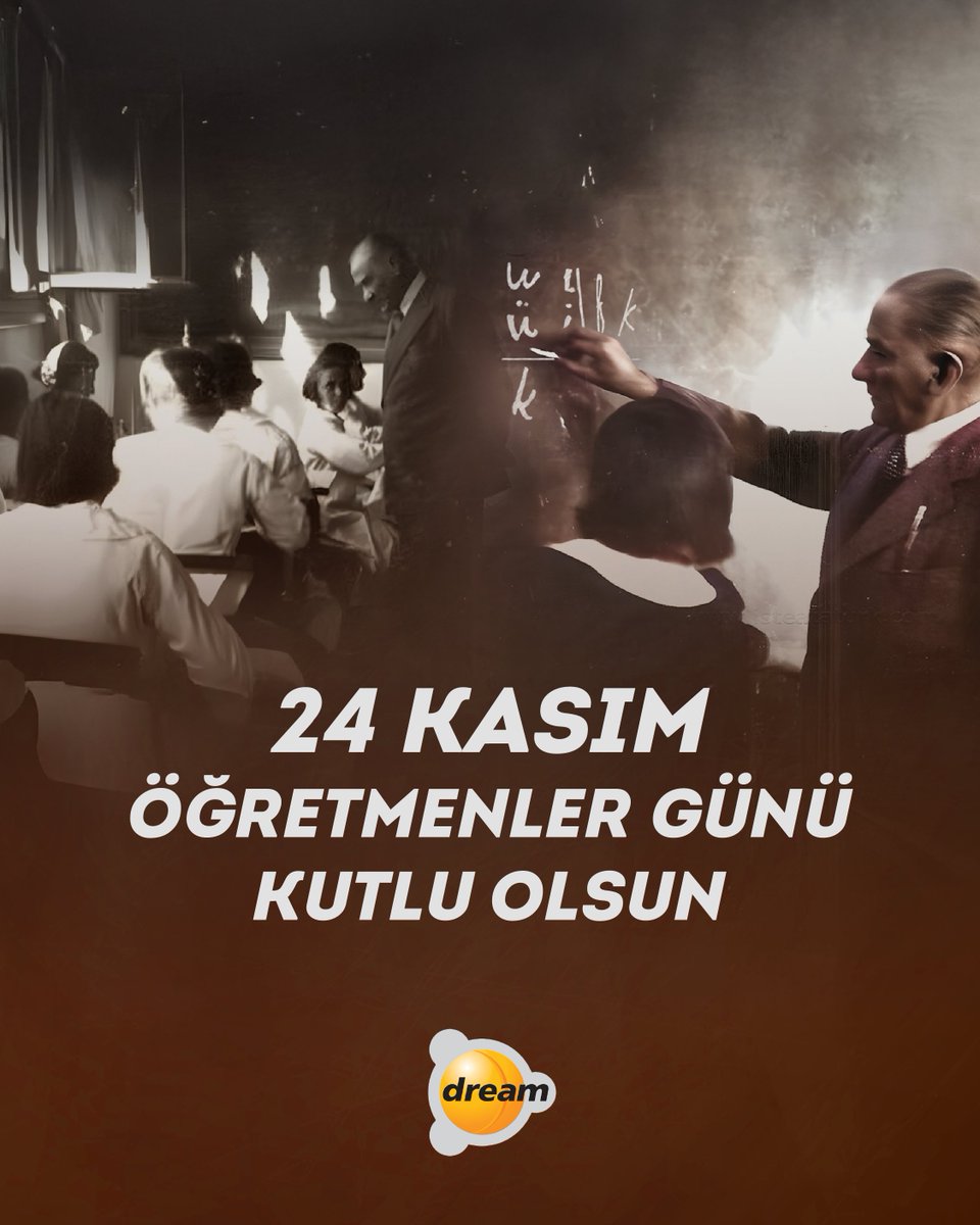 "Cumhuriyet; sizden fikri hür, vicdanı hür, irfanı hür nesiller ister."

Başöğretmen Mustafa Kemal Atatürk başta olmak üzere, tüm öğretmenlerin 24 Kasım #ÖğretmenlerGünü kutlu olsun. ❤️