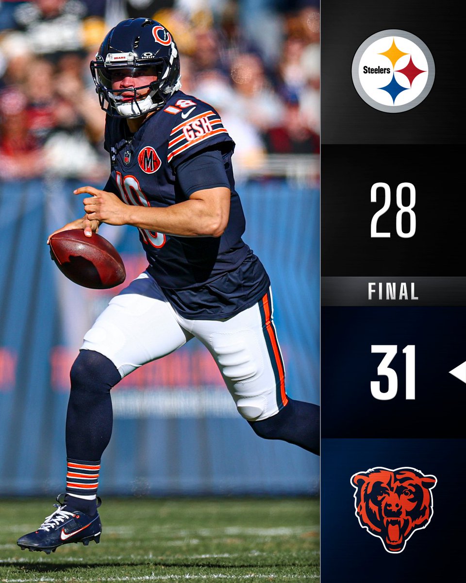 FINAL: The @ChicagoBears are 8-3! 