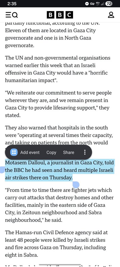 isaacrrr7's tweet image. La BBC estuvo citando dos años a un periodista que informaba desde Gaza, para que ahora todos nos demos cuenta que en realidad estaba en Polonia...

Esto es increíble.