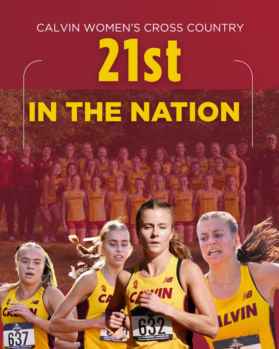 CALVIN_XCTF's tweet image. We are so proud of our women’s XC team for representing Calvin on the national stage, with four first-time national competitors! 

Sophie Bull ran another legendary race to earn her fifth-straight All-American honor! #legendstatus

#ArmorUp