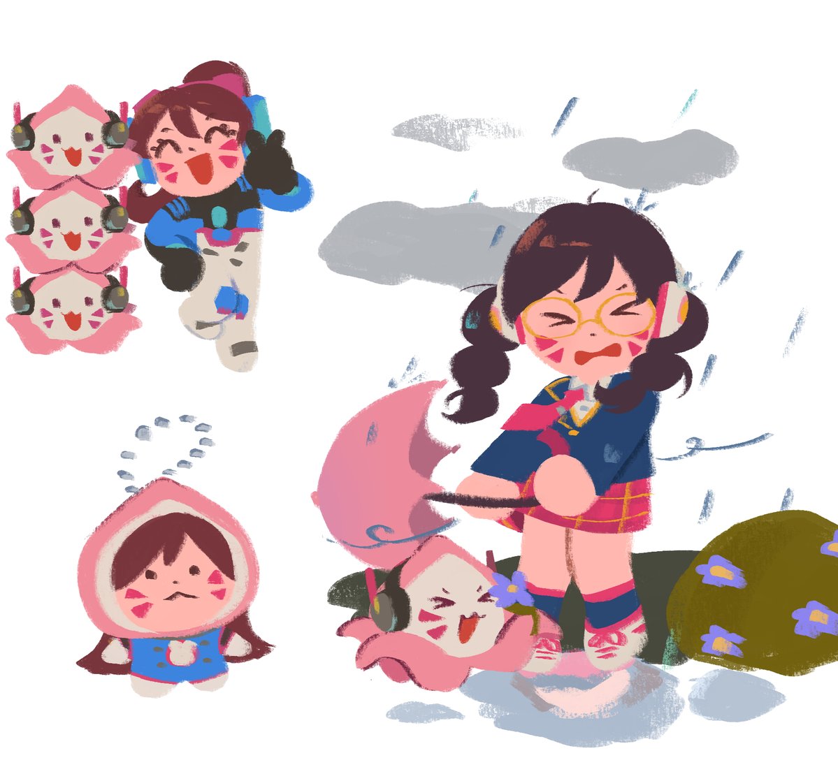 crankyvillagers's tweet image. three pachimaris tall