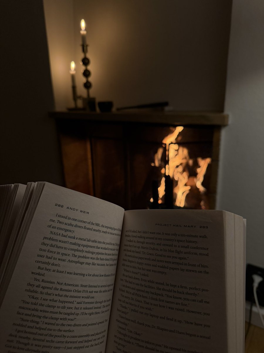 FinanceFea's tweet image. Project Hail Mary och brasa. Lägenhet med eldstad är inte så dumt