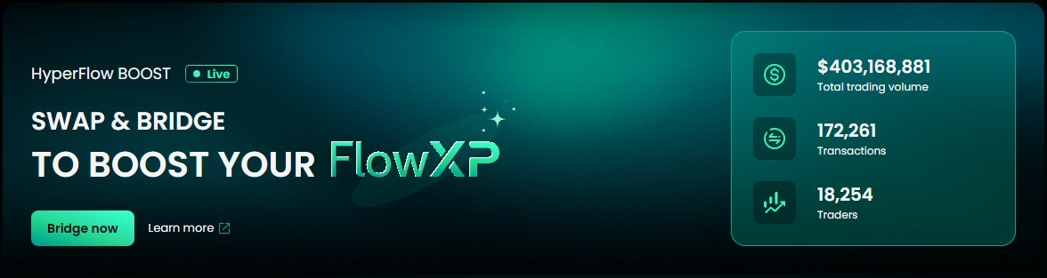 MarcoMDex's tweet image. Hyperflow, un agregador excelente para hacer bridge y swaps. Muy competitiva respecto al gas. Sorprende que solo hayan poco más de 18 mil usuarios.

Cabe destacar que por cada swap y bridge que se realice sumas puntos para su airdrop.

🌐 hyperflow.fun/?ref=GQy3t