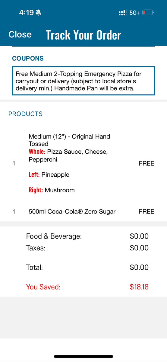 crypto_usermane's tweet image. A free emergency pizza from @dominos is exactly what I needed, landing back in Toronto to a locked apartment with no keys after 10 days in Buenos Aires for @EFDevcon.