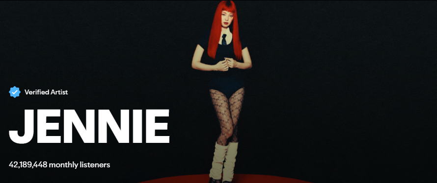 JNKonSpotify's tweet image. #JENNIE monthly listeners on Spotify (Nov 22)  

42,189,448 (+7)🔥🔥🔥