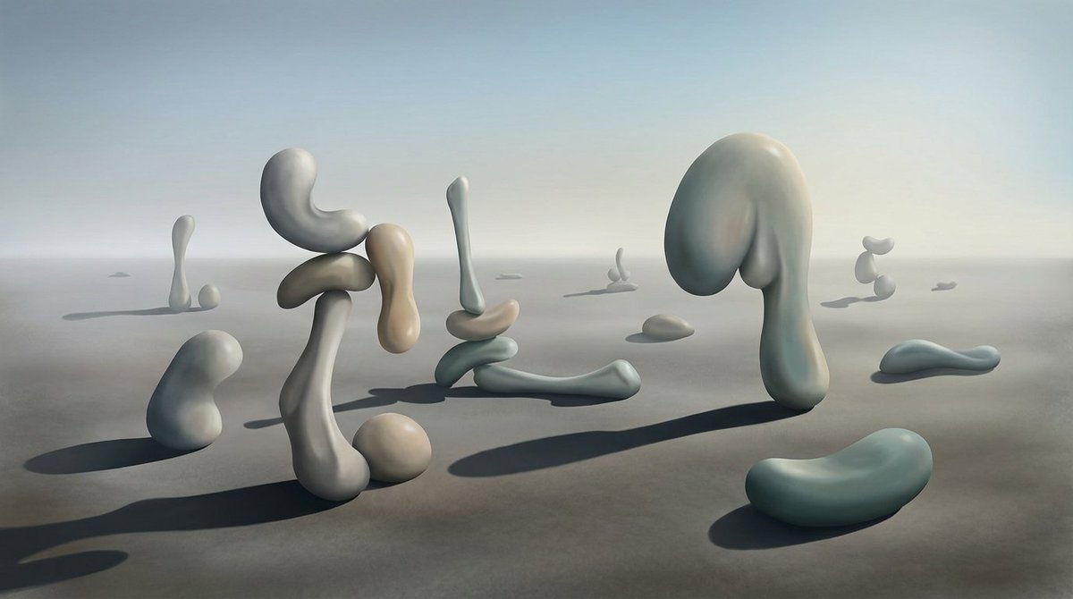 PromptSin's tweet image. When life gives you strange shapes, make art! 🎨✨ Who&apos;s ready to think outside the blob? 
#CreativeVibes