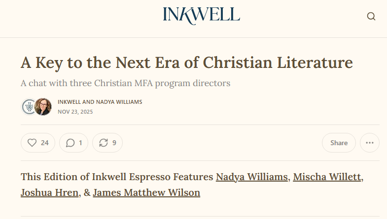 Today at the lovely Inkwell, catch Part II of the conversation we started earlier this week (and there's a link in there to Part I). inkwellct.substack.com/p/a-key-to-the…