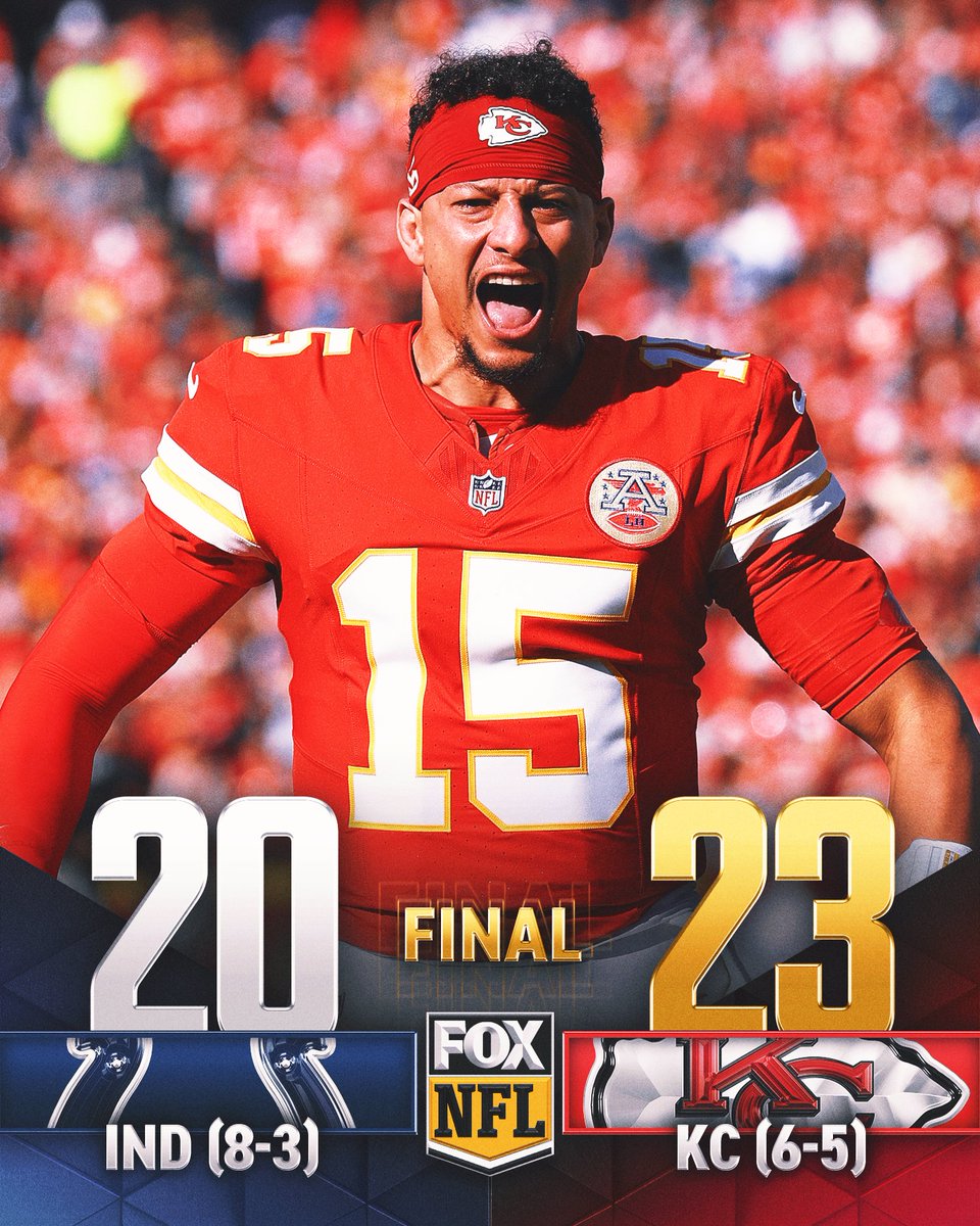 The @Chiefs get the W against the Colts in OT 🔥 
