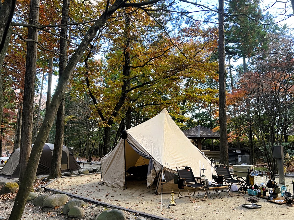 MORNING GLORY TC 初張りCamping。 さすがに大人気のテントでした