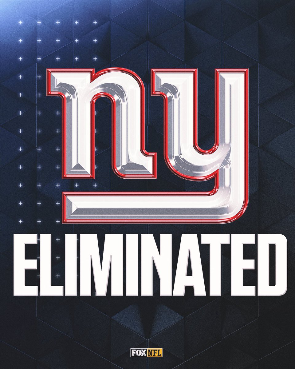 The 2-10 Giants are the first team to officially be eliminated from playoff contention this season. 