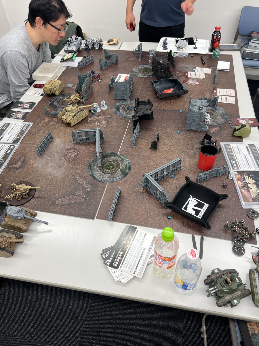 昨日は大宮でよくしてくれてる人達とゲーム会に参加してました
二戦連続で後半はタッグとはいえ2,000pt戦は7版以来？だったんで、凄く疲れたけど大きいフィールドは新鮮で勉強になったわ