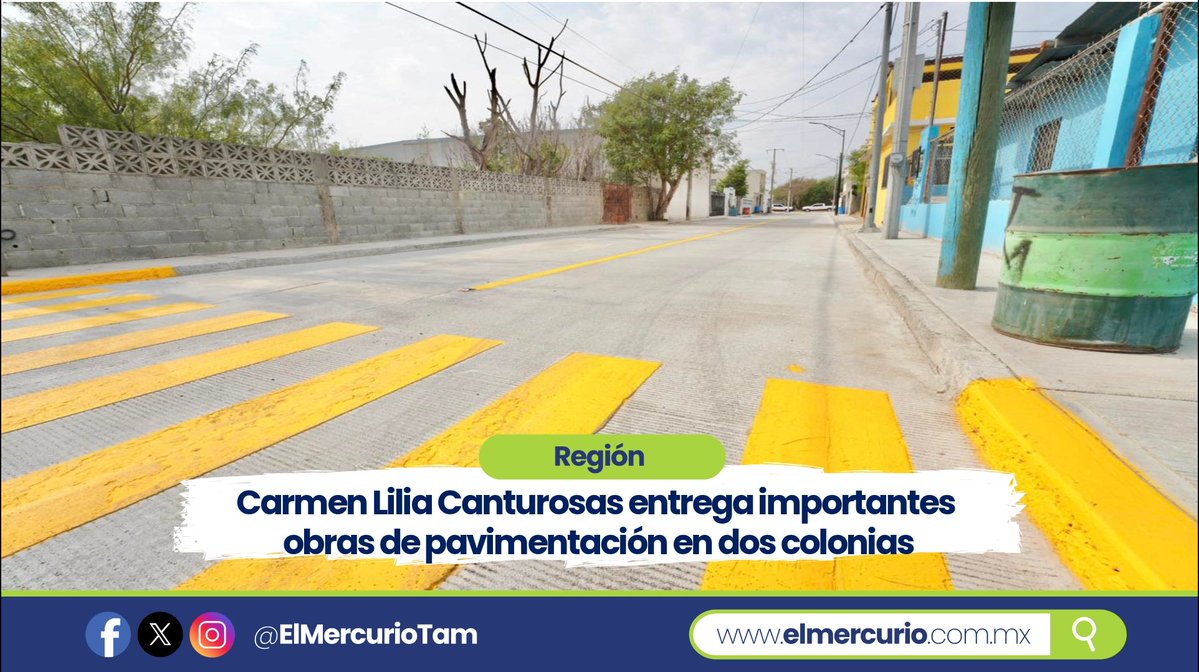 elmercuriotam's tweet image. #Region Al entregar calles pavimentadas en las colonias 150 Aniversario y Francisco Villa, @Carmenliliacrv destacó la importancia de seguir invirtiendo en infraestructura social

👉is.gd/2TNIu7

#inversión #pavimento #NuevoLaredo #Tamaulipas