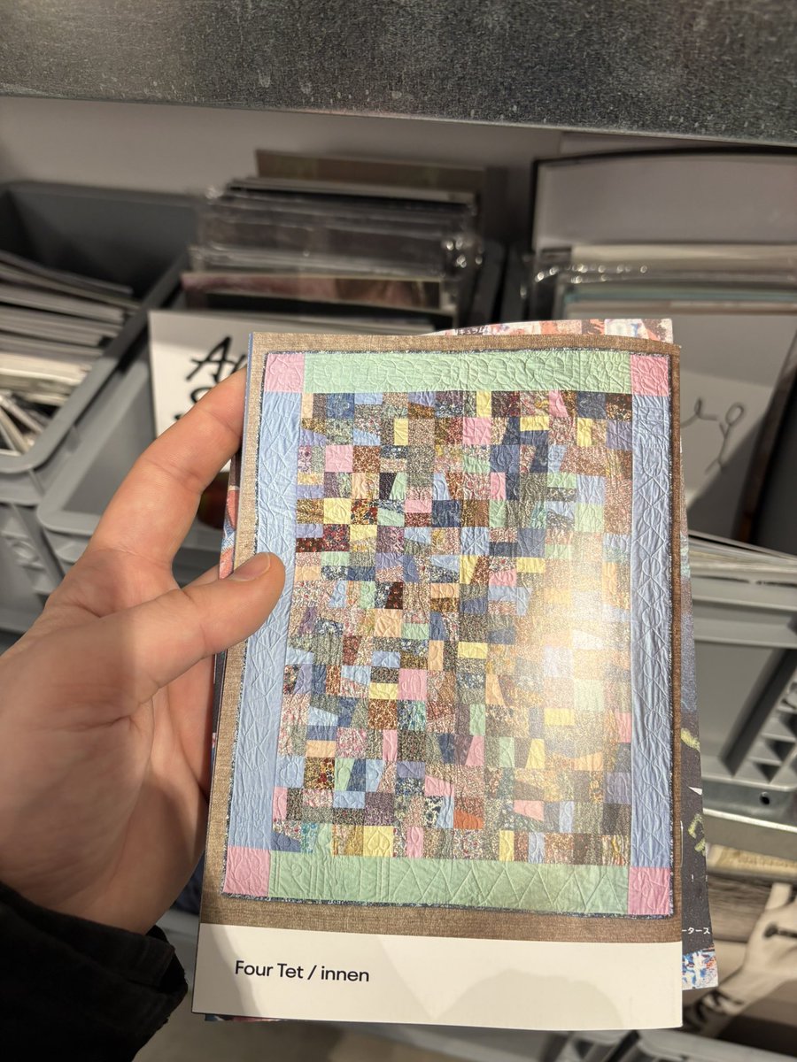 friendinneeds's tweet photo. crazy to find Four Tet zine in random (very good one) book store https://t.co/Ue668G0lBN