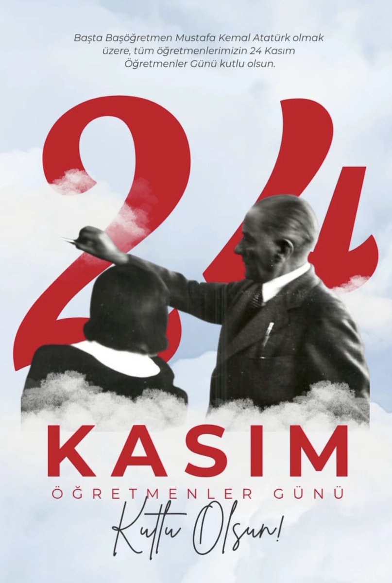 mmtblgzdmr's tweet image. Baş öğretmenimiz Gazi Mustafa 
Kemal Atatürk ve ahirete intikal 
eden öğretmenlerimizi rahmetle 
anıyor. Geleceğimize ışık tutmak 
adına  gece  gündüz  demeden 
çalışan  tüm  öğretmenlerimizin
öğretmenler  günü  kutlu  olsun.
#24KasımÖğretmenlerGünü