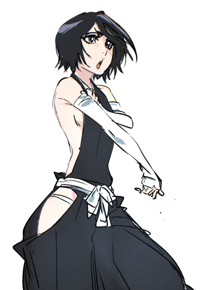 7kihan's tweet image. It was actually a Nurse Joy sketch, but the most popular BLEACH one was this Rukia sketch.