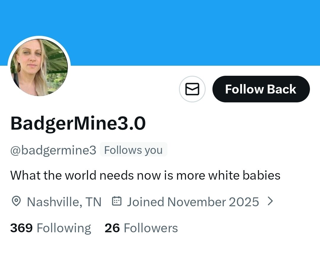 Please F⁰ll⁰w our sister badger. It's doing that thing with her account when you f⁰ll⁰w back, it takes your f⁰ll⁰w off again. 
Does anybody know how to sort it?
Please keep trying to get your f⁰ll⁰w to stick <a href="/badgermine3/">BadgerMine3.0</a> 🤍🫡🙏