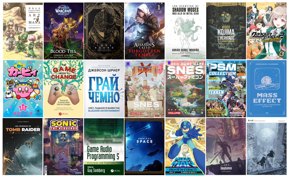 TheVGLibrary's tweet photo. Volume #028 is out! 📰

All the biggest news in Video Game Books!

📕 @VaatiVidya's #EldenRing lorebook
📘 Celebrating #Mana w/ @DarkHorseComics 
📗 @ChristieGolden's new #Warcraft book
📙 @jasonschreier's "Play Nice" in Ukrainian
📒 #GameDev #GameStudies galore from @CRCPress https://t.co/Ieq0ZZgWaI
