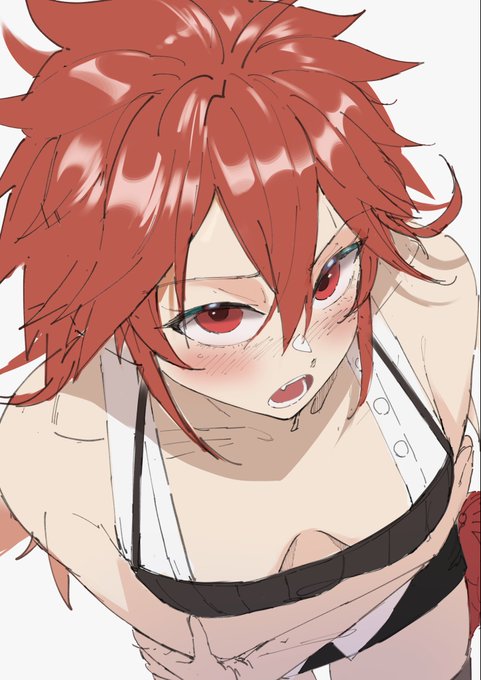 #遊戯王 #お題箱 谷間を見せつけるヒータ アウスのおっぱい見やがって私だって谷間あるんだぞ