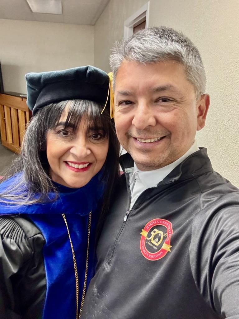 diannsanchez's tweet photo. Another great Amberton University graduation.  If you want an affordable Bachelor's or Master's program, join us.  Thank you, Daniel Villegas, for supporting me. https://t.co/ztGoU25qIF