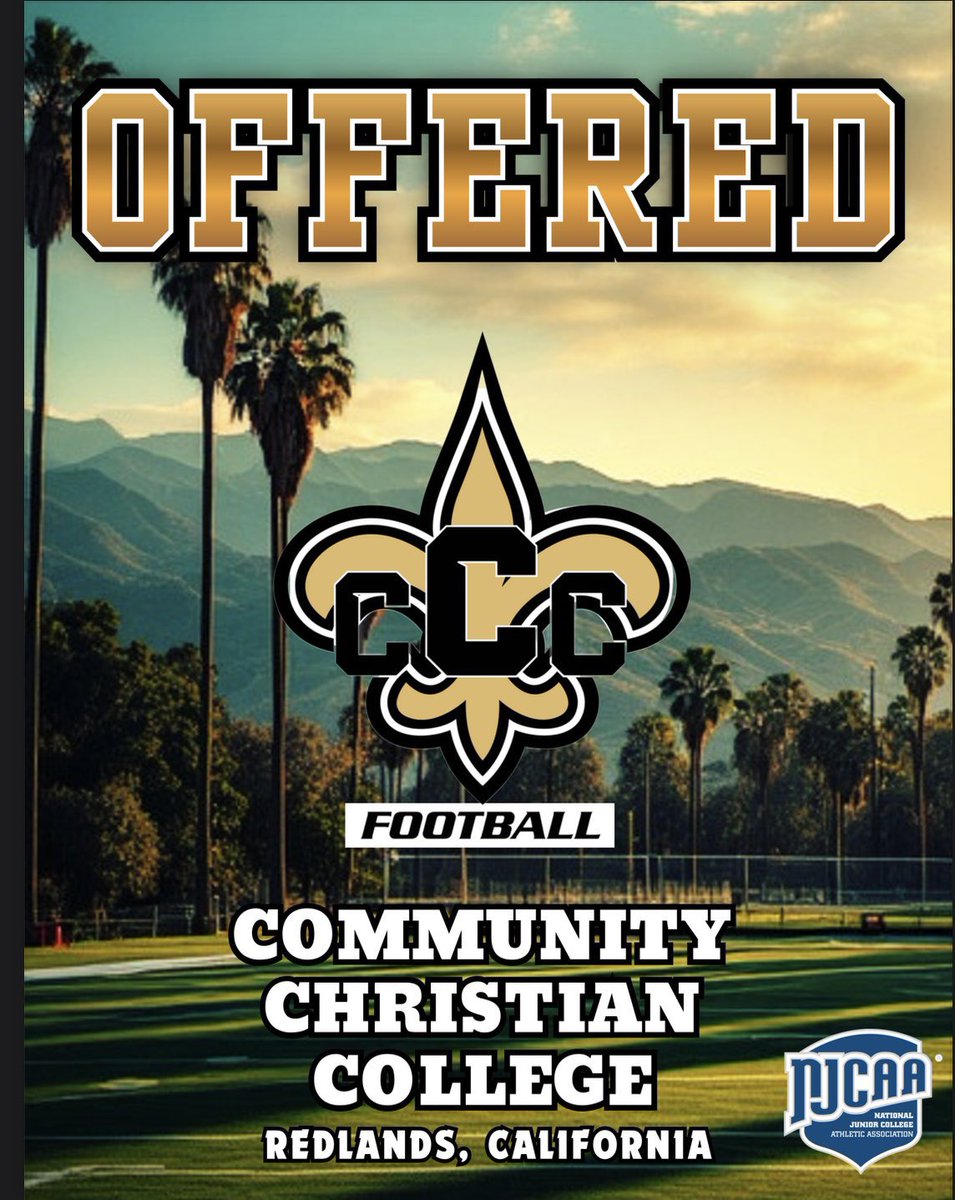 Bug2different's tweet image. #AGTG Community Christian College Offered! @TyMull25 @CoachWash09 @YazooCityHSFB