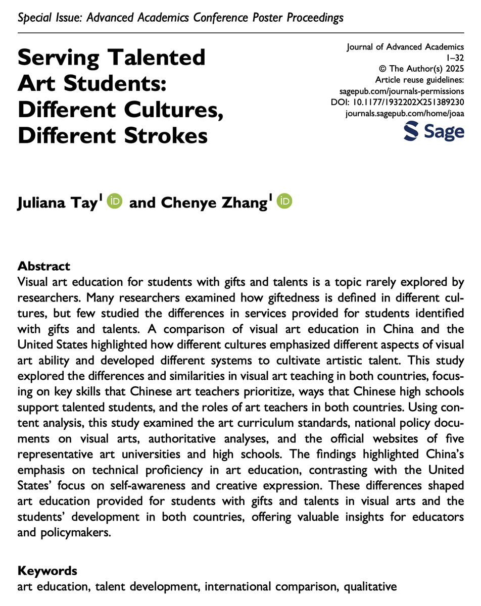 Journal of Advanced Academics tweet media