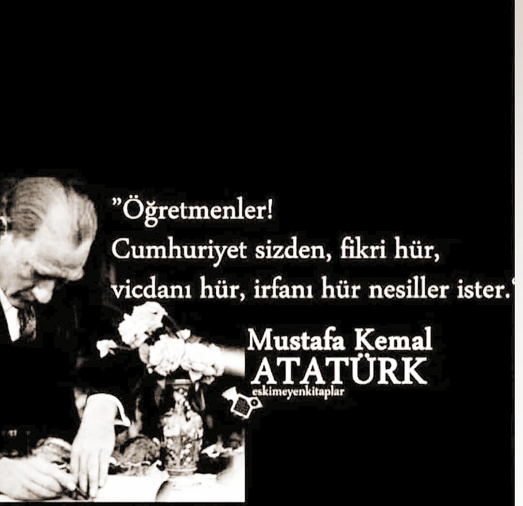 ECANDASGULEC_1's tweet image. #24KasımÖğretmenlerGünü kutlu olsun 🇹🇷🐺🇹🇷
Atatürk&apos; ümün ❤️
Sözü çok değerli.
Esenlikler dilerim 
#SonDakika