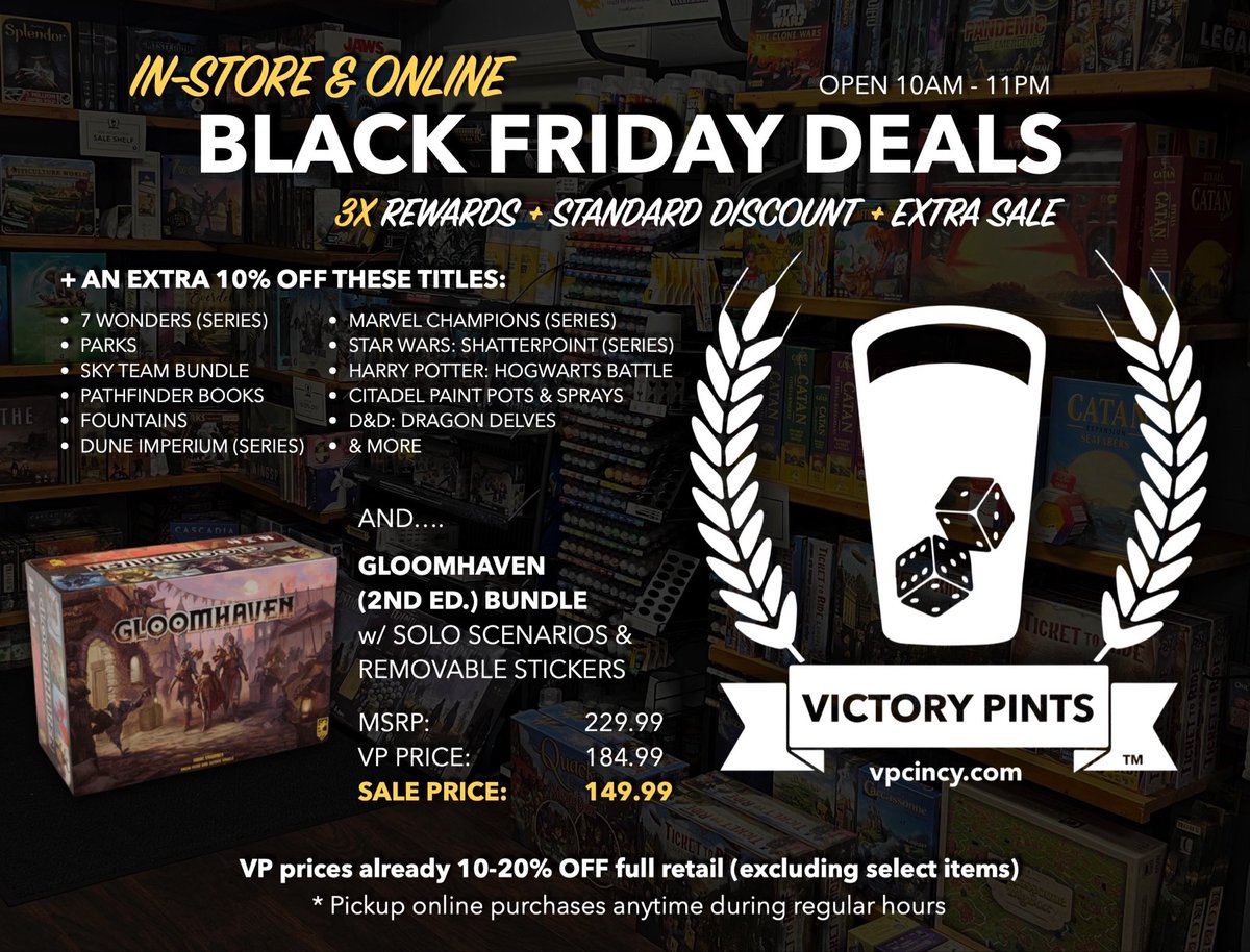 3X Rewards + Standard Discount + Special Deals... vpcincy.square.site