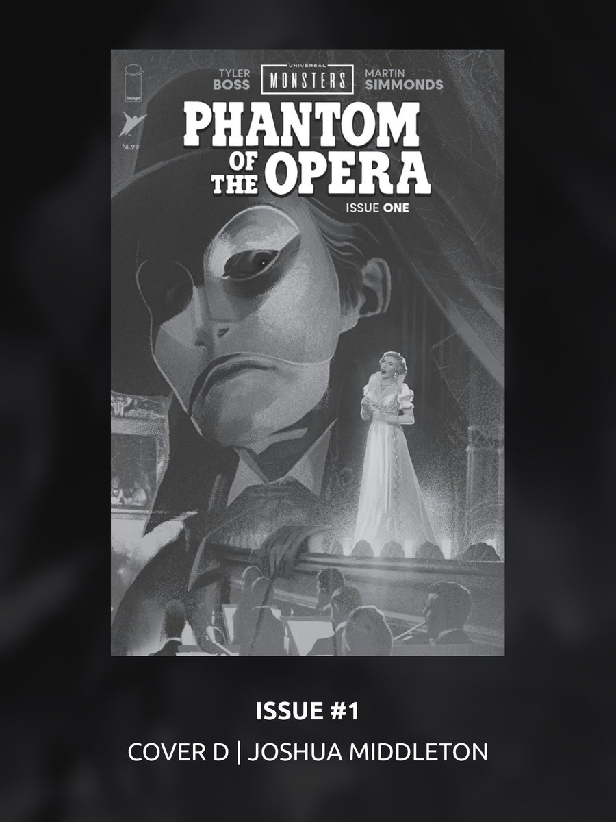 comics_district's tweet photo. Universal Monsters: The Phantom Of The Opera | ISSUE #1 COVERS

Every covers for the 1st issue of "Universal Monsters: The Phantom Of The Opera", the upcoming comics written by Tyler Boss, art by Martin Simmonds.

📅 February 18, 2026 

#Comics #ImageComics #Covers #TylerBoss https://t.co/XlkITQFYNK