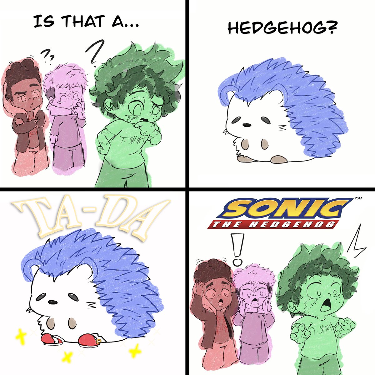 I’m currently working on a red sneaker squad animation and this goofy idea wouldn’t leave my mind until I drew it out…