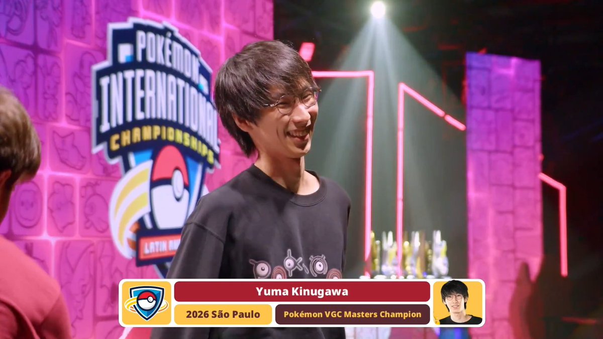 Congratulations to 🇯🇵 Yuma Kinugawa (<a href="/kinurincipall/">キヌガワ | Umbra</a>), the 2026 Latin America International Champion! #PlayPokemon

A unique Tailwind-offense team propels the JCS 2025 Champion to a big win!