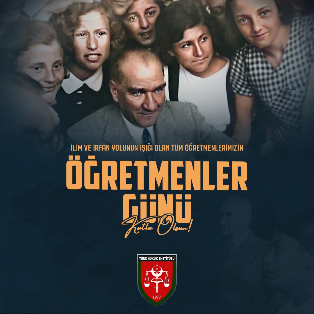 Başta Başöğretmen Gazi Mustafa Kemal Atatürk ve şehit öğretmenlerimiz olmak üzere ebediyete irtihal eden tüm öğretmenlerimizi rahmet, minnet ve dua ile anıyor, kıymetli öğretmenlerimizin 24 Kasım #ÖğretmenlerGünü’nü kutluyoruz.