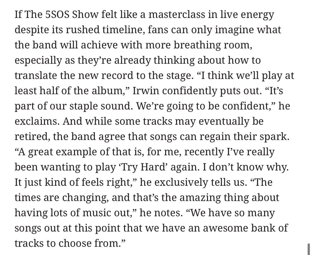 ontotherocks's tweet image. oh tour&apos;s about to go so hard