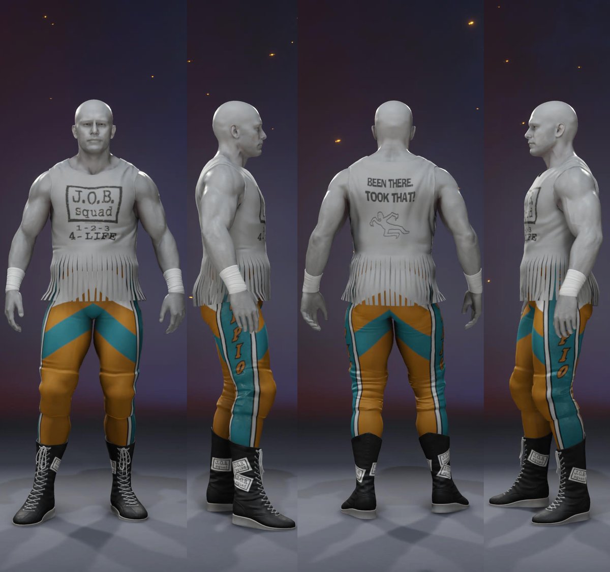 Download Too Cold Scorpio's Job Squad attire now available on #WWE2K25 on PS5 and Xbox Series X | S. 
Use “Import Parts” to add to your preferred CAW. Search "Gamevolt" to find on Community Creations.