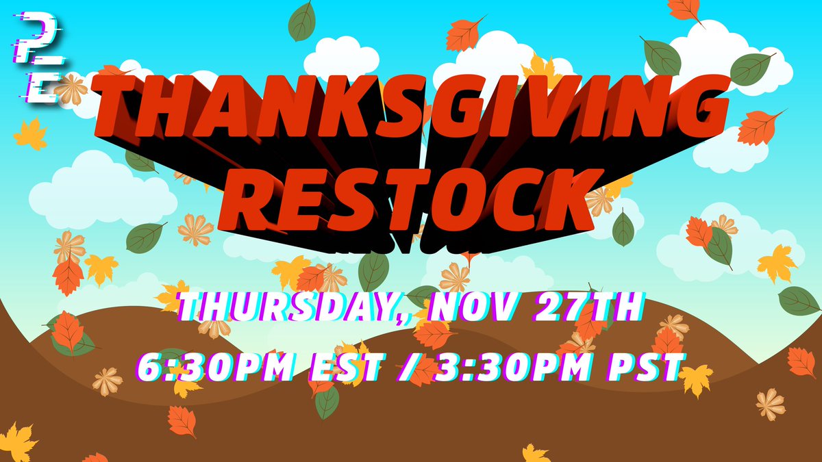 GOBBLE GOBBLE! Price Errors Thanksgiving Restock will be held on…

Thursday, November 27th 
6:30pm EST / 3:30pm PST 

We want to ensure new members can join before #BlackFriday

REPOST FOR A SURPRISE DM 😉