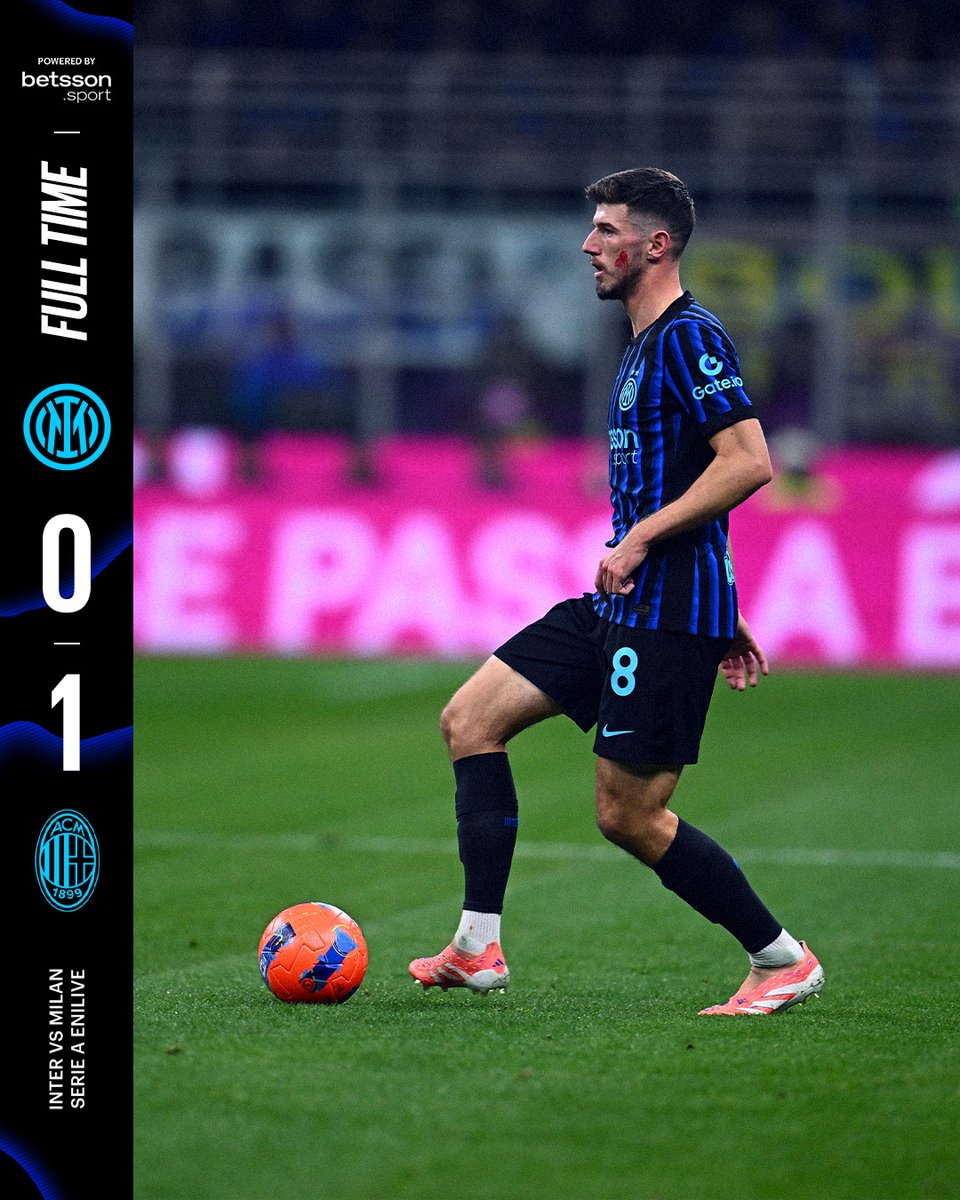 Inter's tweet image. Fischio finale