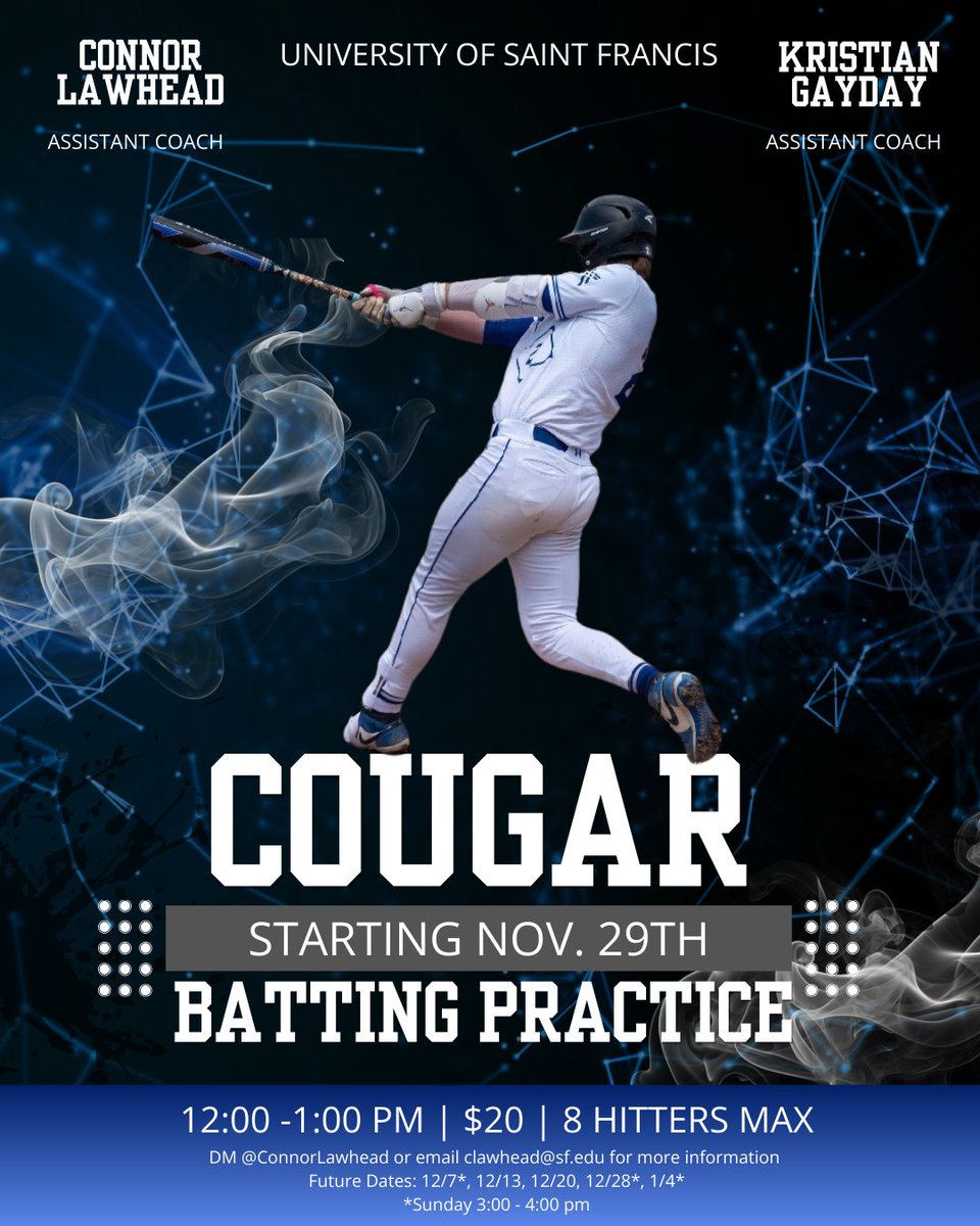 USFBaseballCoug's tweet photo. 🚨Looking to train high-level hitters who want to challenge themselves more than the average batting practice! Rounds will include at minimum: velocity, off-speed, live at-bats, and EV competitions.🚨

🔗https://t.co/MCojNulkbo https://t.co/QOPSbz3Nj1