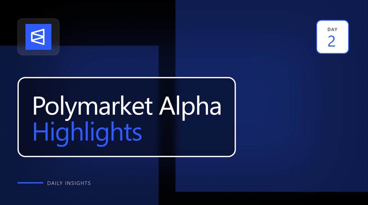avg_pm_enjoyer's tweet image. polymarket alpha highlights

from major partnerships and moves to tools, trading strategies, and outsized trader performance.

@Forward_inv : polymarket founder went from a bathroom office in 2020 to 2025 partnerships with google and ufc, return to US market, and global…