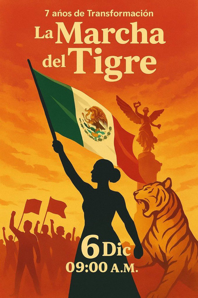 Me vale lo que opinen los fachos a cerca de la #MarchaDelTigre

Que si acarreados, que si nos pagan, que si la mamá del muerto.

Lo único que hacen es proyectarse, porque ellos si le pagan y obligan a gente que no quiere ir o no sabe a qué va

#MarchaDelTigre