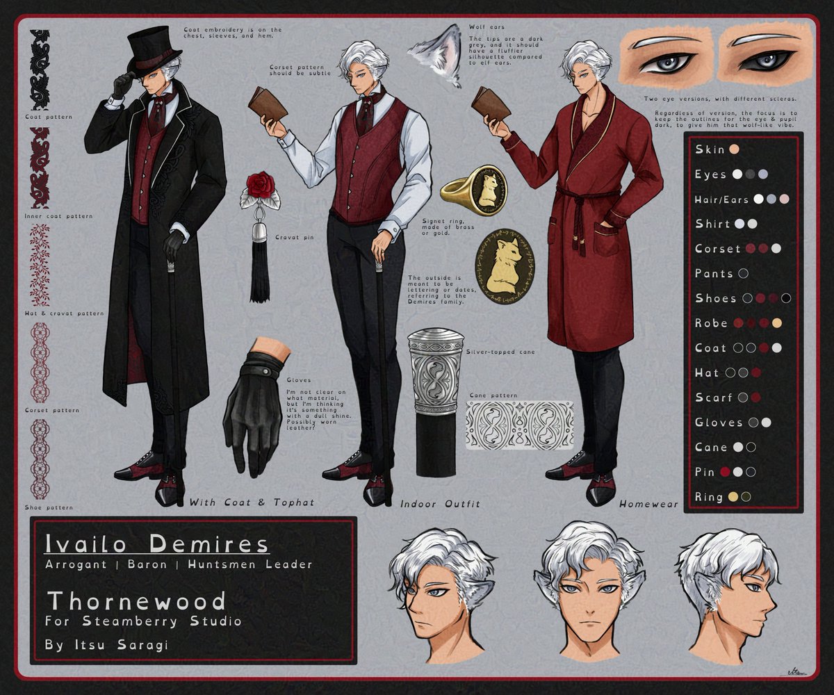 Part 4 of 6 of character design commissions for Steamberry Studios. Say hello to Ivailo!