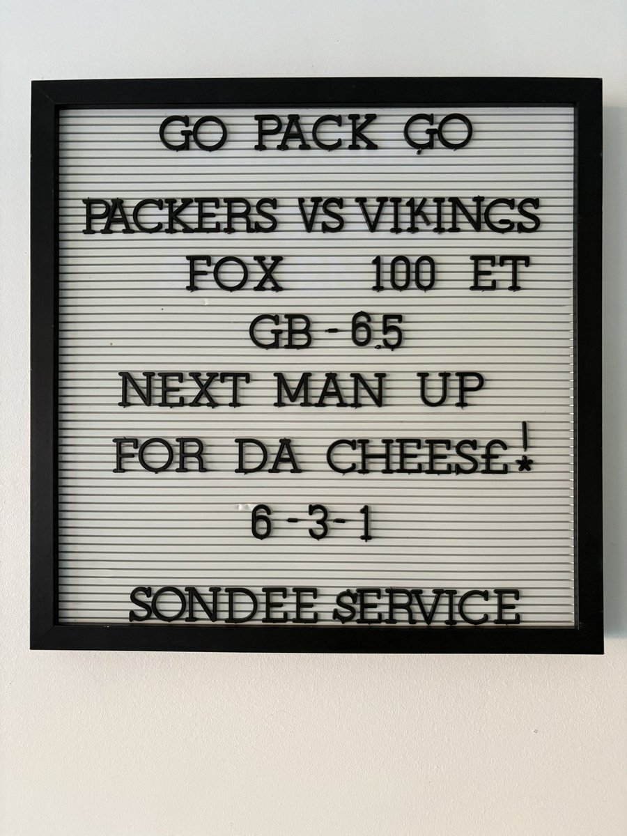 Emmanuel Wilson, entire defense - what a game. We got us one. 

On the the Lions. See everyone in 4 days. #GoPackGo 

7-3-1