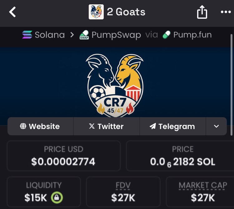 bullishups's tweet photo. #2goats $27K → $108k MC 📈
Planned entries. Surgical exits.
Shared unfiltered in TG.
Silent climb, sharp gain.
DM to lock in.🎯💯
PE9Du181gXz5z7Uv74bxZA7yJfDrhYnraD5dLDUpump https://t.co/yJrPdhCFXe