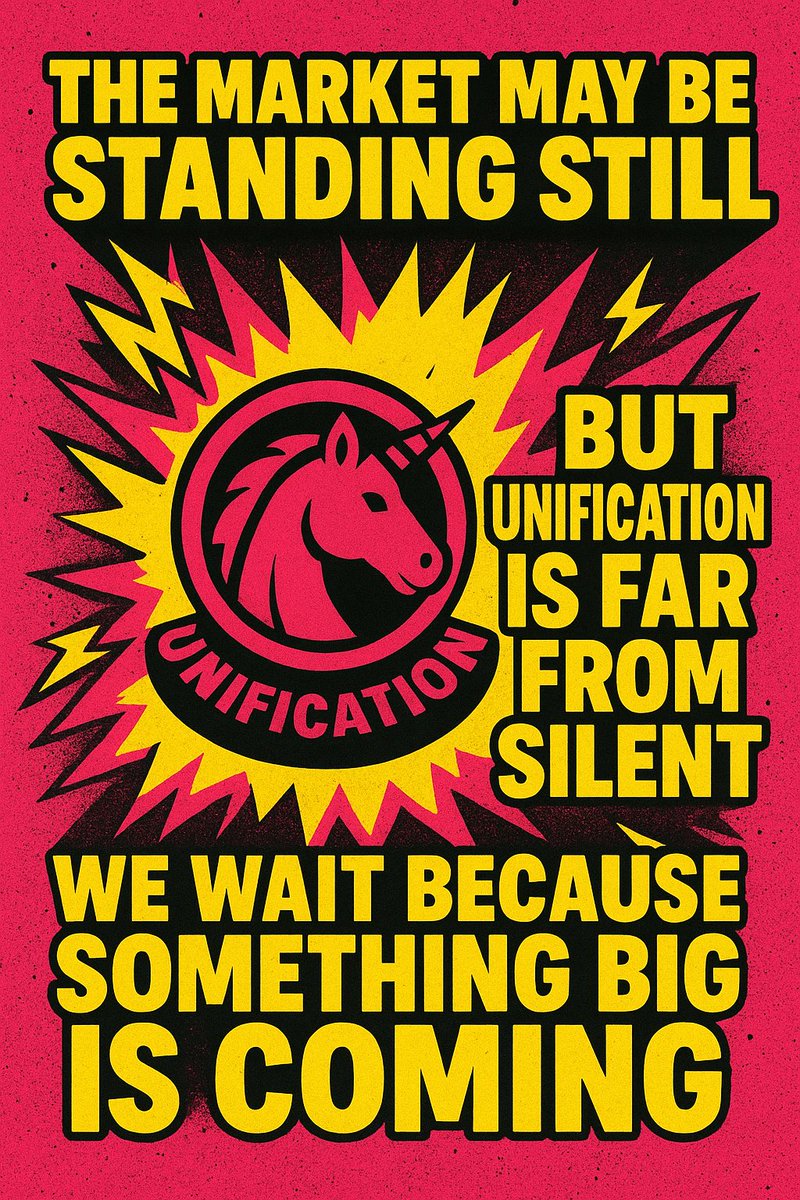 The market may be standing still today, but UNIfication is far from silent.  

We wait because something big is coming. When Uniswap speaks, the entire chain will hear it.  

Stay strong, stay focused — no cult becomes legendary in one night. 🦄🔥

#UNIFICATIONCTO #UNI #ETH
