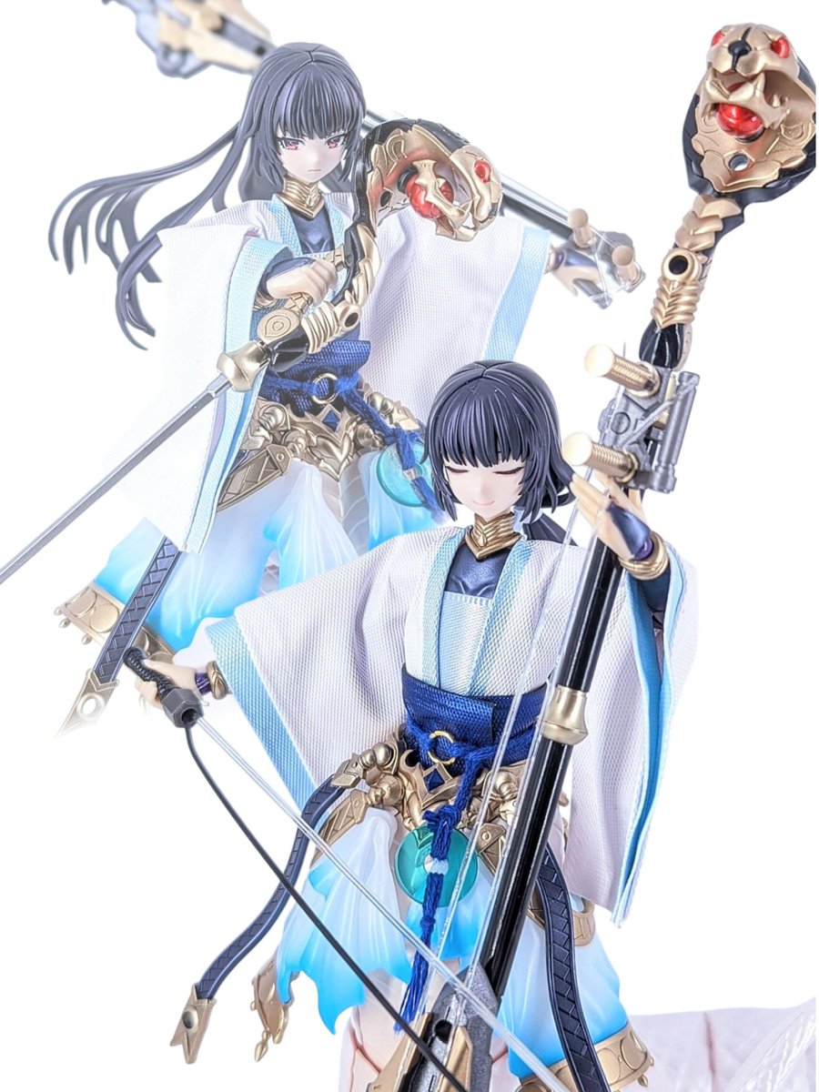 Offlinecage's tweet image. #アルカナディア 
白娘子　完成！
メルティーナ をベースに中華風の白蛇ディアーズに仕上げてみました
白娘子の名前は『白蛇伝」より
全身ほか細かい写真はツリーにて
(1/3)