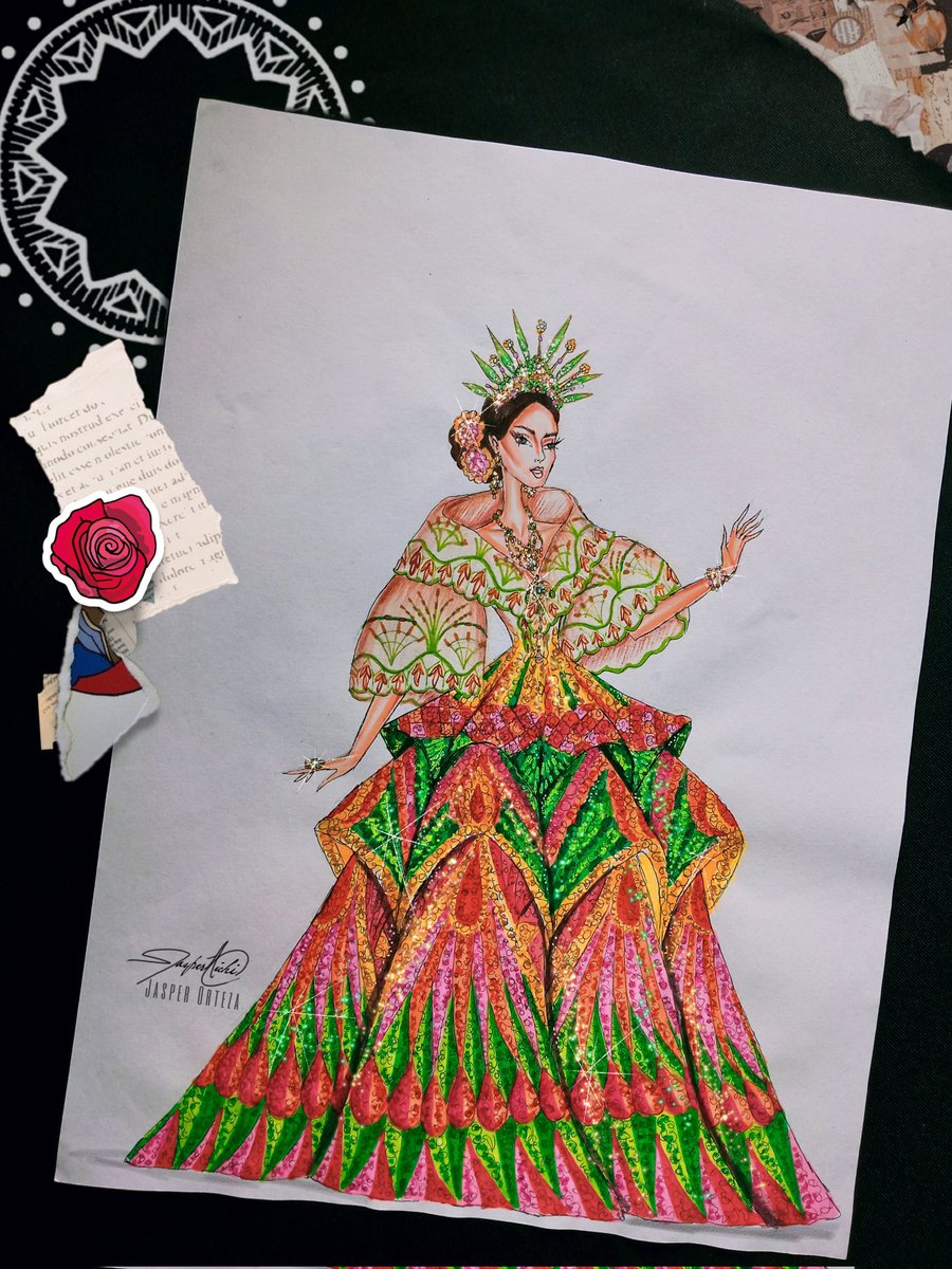 jasper_sendou's tweet photo. @ahtisa_official looks in her 74th @MissUniverse journey and a Fashion Illustration tribute. 

#missuniverse2025 #missuniversephilippines https://t.co/OATS3eHxLR