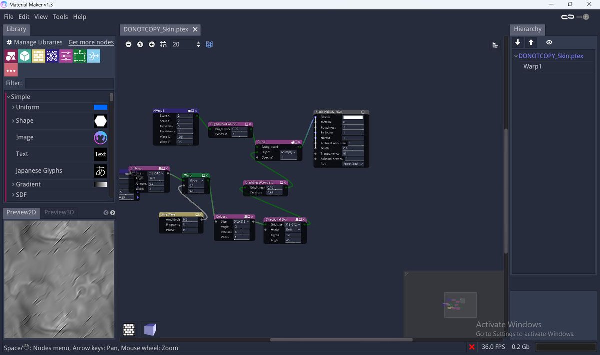 davididev's tweet image. Fellow #indiedevs in #gamedev
Ever try new software and fall in love with it instantly?  That&apos;s been my case with Material Maker
materialmaker.org