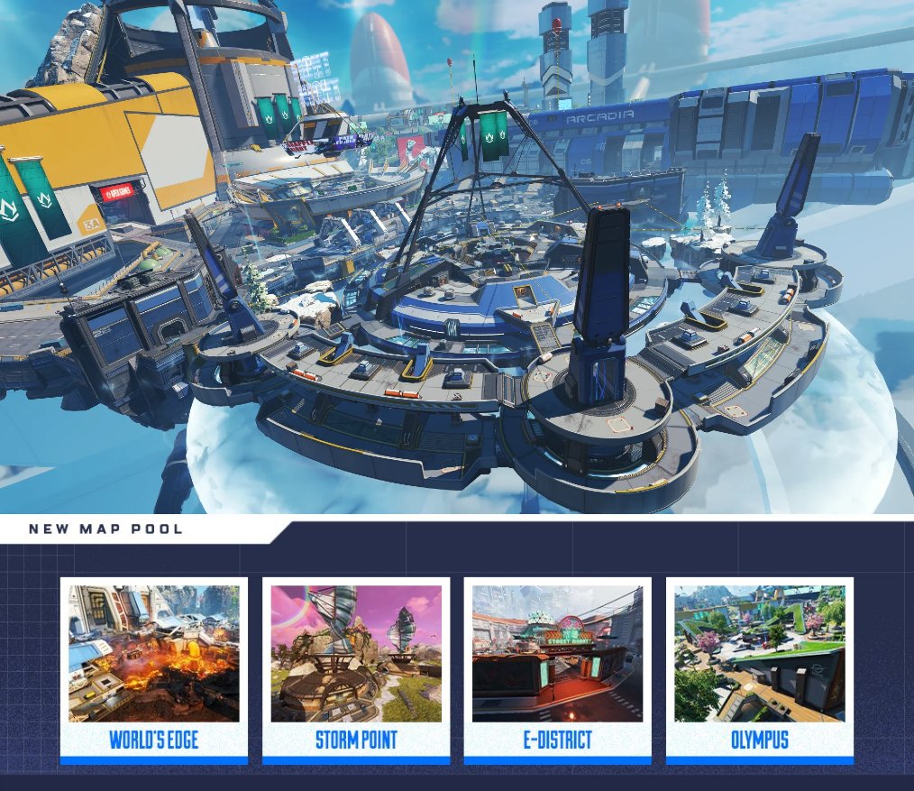 HYPERMYSTx's tweet photo. Official: Olympus will be part of the ALGS Championship map pool, along with World’s Edge, Storm Point, and E-District https://t.co/0lqNLryzKf