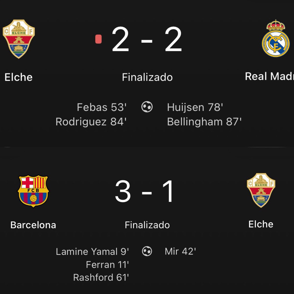 JeffFcb14's tweet image. Ganarle al Elche honradamente sin robarles no es para todos